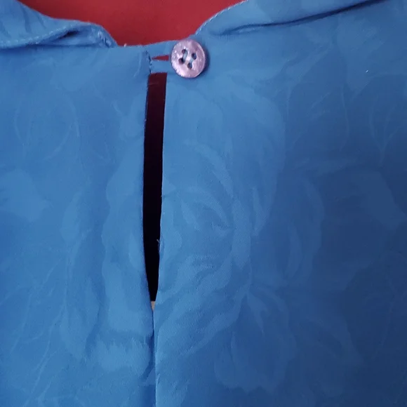 Blue Blouse with Roses - Picture 9 of 10